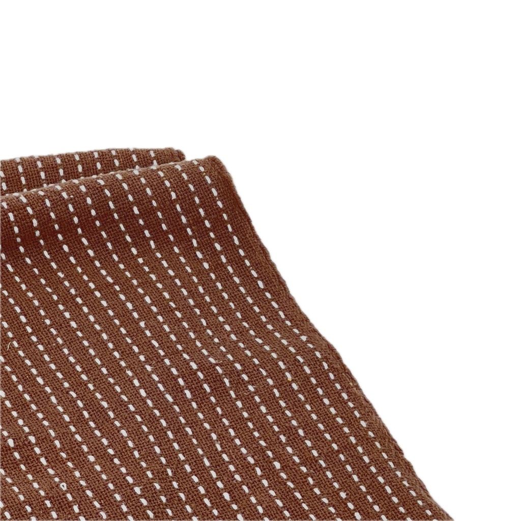 Manta algodón blanco beige 125x150cm