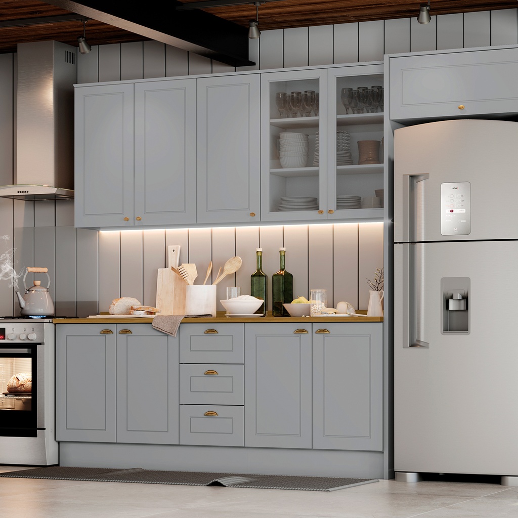 Aéreo cocina Americana gris 80cm