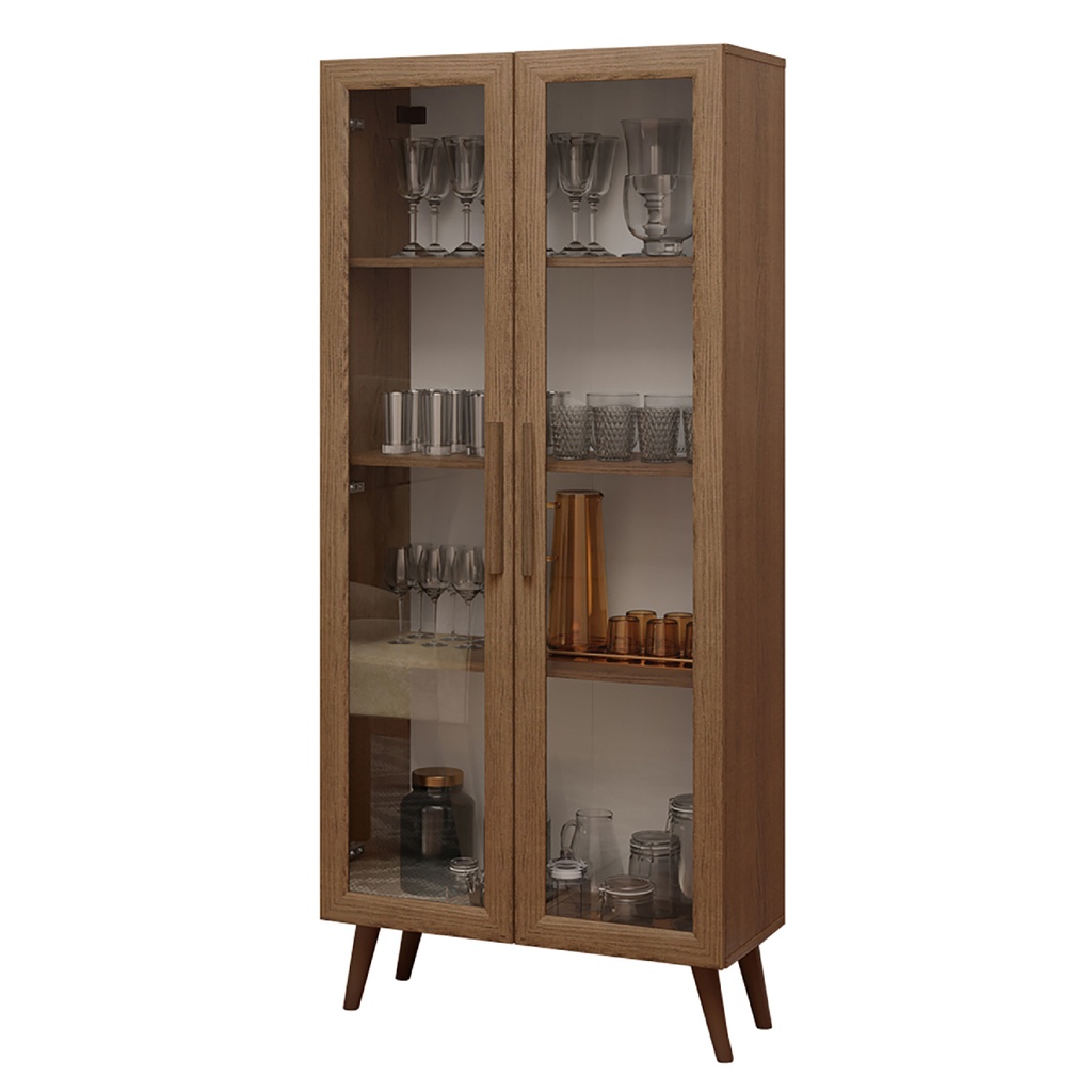 Vitrina 2 puertas Rustic café